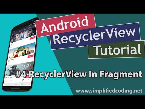 1 Android RecyclerView Tutorial Creating RecyclerView