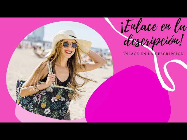Vídeo relacionado con SSKHE Bolsa de playa grande con bolsillo interior y cremallera, bolso de playa para mujer, bolso de playa, bolso de tela, bolso tote para mujer, bolsos, 50 x 40 cm, azul, 50x40 cm