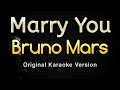 Marry You - Bruno Mars (Karaoke Songs With Lyrics - Original Key)