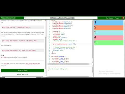 CSS Grid Reduce Repetition Using the repeat Function free code camp  Dani