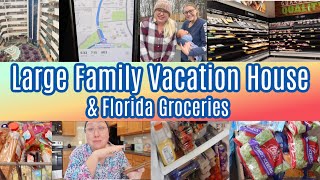 Getting Large Family Groceries in Florida, Vacation House Tour, Meal Plan to Feed 11 People all Week