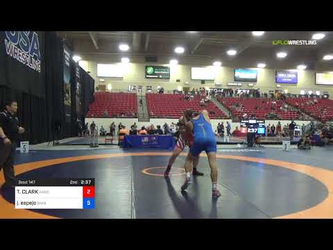 2018 Marine Corps US Open/Masters B Freestyle 130 RR Rnd 2 - TRAVIS CLARK (AAWC) Vs. Joe Espejo (B