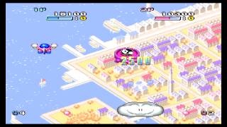 Pop'n Twinbee (SNES) Gameplay on a Retron 5 in 720p HD