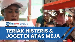 Video Emak-emak Joget di Atas Meja & Teriak Histeris di Depan Jokowi, Senang Diberi Sembako & Uang