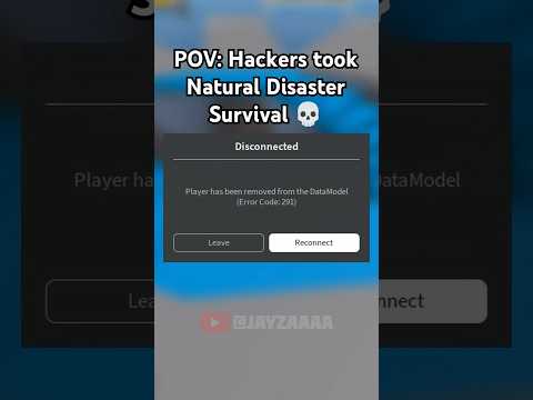 POV: Hackers in Natural Disaster Survival 💀 #roblox #hacker #shorts