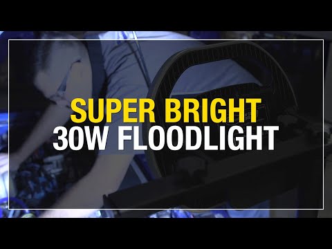 3000 Lumen EXTRA BRIGHT Floodlight! Light Up Your Entire Garage! Eastwood Light Solutions