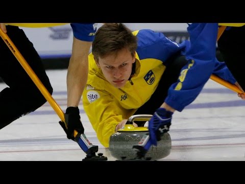 CURLING: SUI-SWE- World Junior Chps 2015 - Men Semifinal