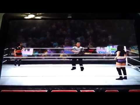 WWE 2K14: AJ Lee vs Paige Divas Championship Raw 4/7/14