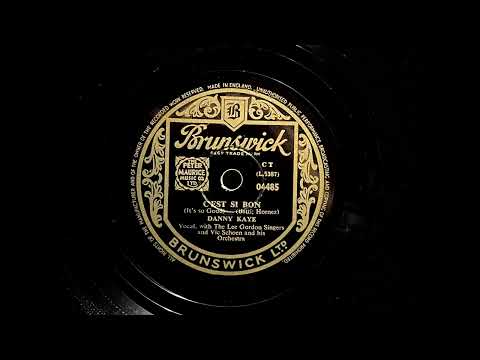 1950 DANNY KAYE with THE LEE GORDON SINGERS - C'est Si Bon (It's So Good)  BRUNSWICK 10" 04485