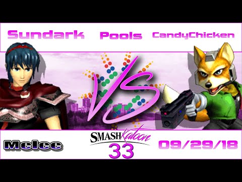 Sundark (Marth) vs. CandyChicken (Fox) - Pools - Smashkatoon 33