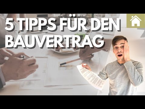 House construction: Every house contract should be optimized!