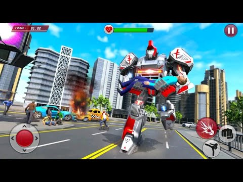 Ambulance Robot Transformation Games - Doctor Robot Rescue - Android IOS Gameplay
