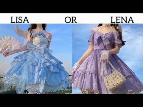 Lisa or Lena [BLUE VS PURPLE] (would u rather) choose one #lisaorlena