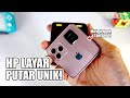 BELI HP UNIK MIRIP IPHONE TAPI LAYAR PUTAR DESIGN KOTAK BIKIN GEMAS I19 Pro Rotary Mobile Phone