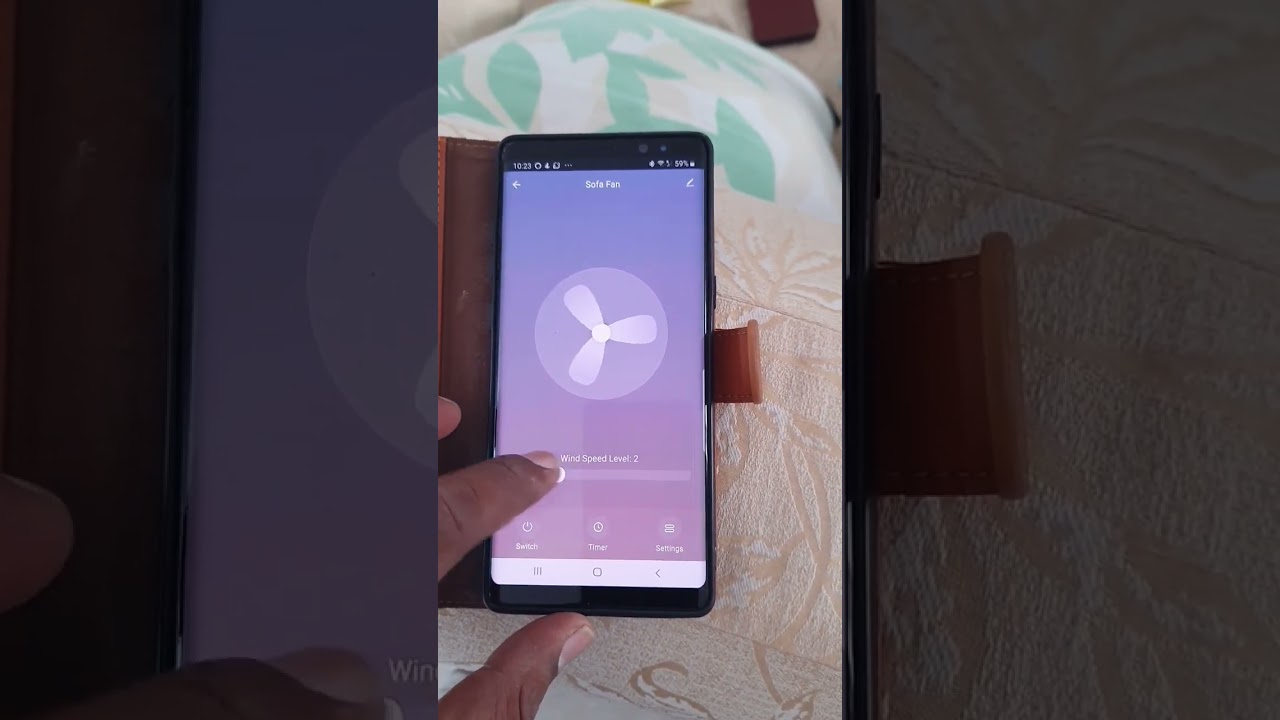 Smart fan controller with mobile controller