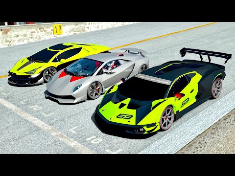 Lamborghini Scorpion Concept vs Lamborghini Essenza SCV12 vs Lamborghini Sesto Elemento - Imola GP