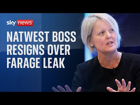 NatWest boss Alison Rose resigns over Nigel Farage bank account leak