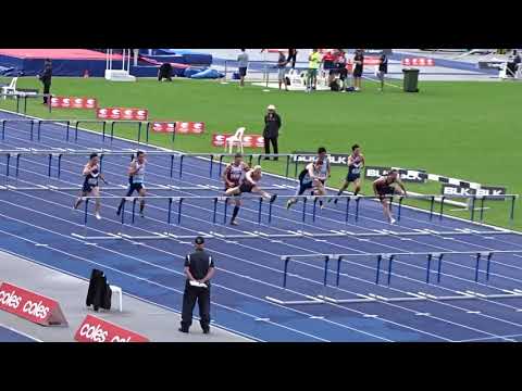 110m Hurdles U20yrs Men Final, Australian Athletics Championships, Olympic Park, Sydney 2/04/2019