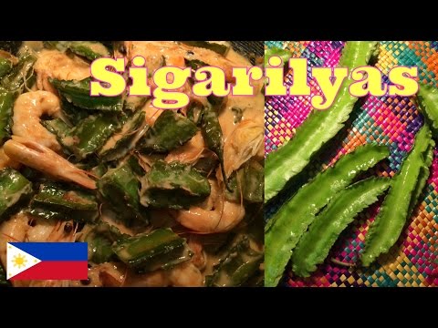 Philippine Cooking: Ginataang Sigarilyas (In Hiligaynon and English)