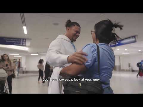 Dodgers reliever Brusdar Graterol reunited with his mother in L.A. for the first time in 7 years.