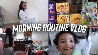 MY REALISTIC MORNING ROUTINE: Vlog Style | Walmart Trip | Cleaning | Ky Cam