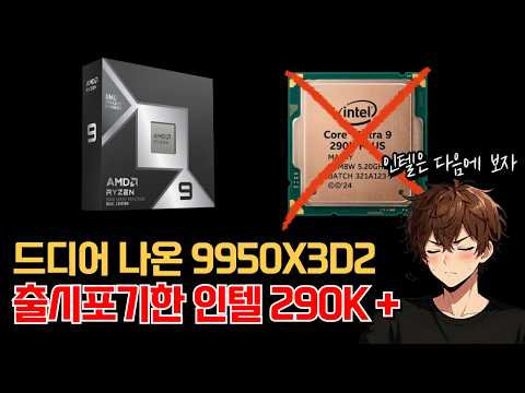 드디어 발표된 9950X3D2 / 인텔 290K 플러스는 없다 / 갤럭시 폴드8 와이드 렌더링 리크 / 차세대 아이폰 2억화소 탑재 / 부활하는 붉은사막?