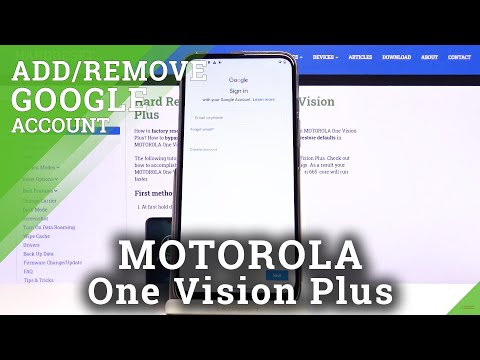 How to Add / Remove Google Account in MOTOROLA One Vision Plus – Enable Google Account