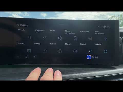 HYUNDAI Santa Fe V - Cómo asignar fuentes de radio al botón Modo del volante