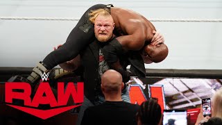 Bobby Lashley and Brock Lesnar get into a wild bra