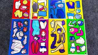 KPOP DEMON HUNTER | Huntr/X vs Saja Boys /Stickers ASMR Book #kpop #asmr