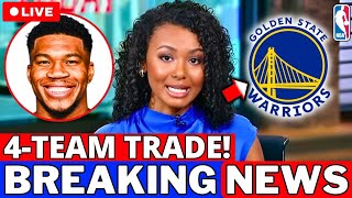 JUST CONFIRMED! SUPER TRADE INVOLVING 4 TEAMS TO NEGOTIATE ANTETOKOUNMPO AND REINFORCE THE WARRIORS!