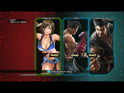 108_3 Asuka Kazama vs Jin y Heihachi Mishima - Tekken Tag 2 ( Anakin-x24 ) PS3