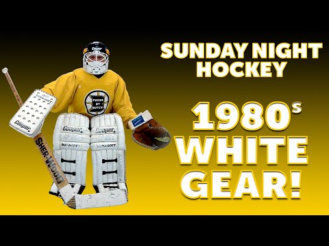 Vintage White Goalie Gear from the late 80's | Cooper GoPro Beer League Goalie