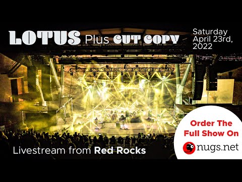 Lotus LIVE from Red Rocks Amphitheatre 4/23/2022 First Song Preview