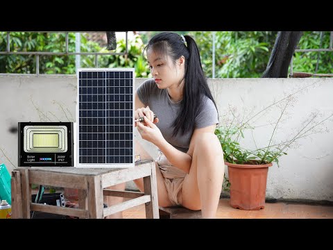 Talented 18-Year-Old Girl Installed Solar-Powered Lights And Battery-Powered Led Lights. Amazing!