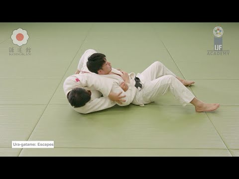 裏固の逃れ方 /  Ura-gatame Escapes — judo technique demonstration