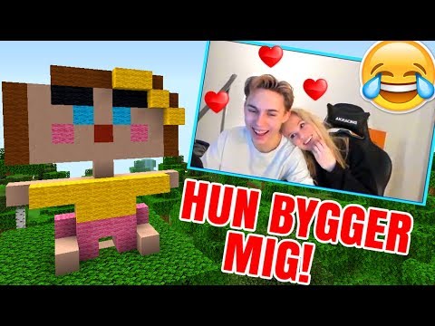 MIN KÆRESTE BYGGER MIG! - Dansk Minecraft