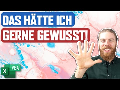 5 Tipps, die ich gerne gewusst hätte als ich mit Excel VBA angefangen habe
