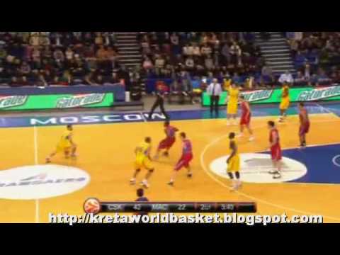Euroleague 2010 - Week 8  : CSKA Moscow  - Maccabi Tel Aviv 77-72  (17-12-09) highlights