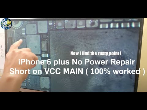 iPhone 6 plus No Power Repair  Short on VCC MAIN ( 100% worked )