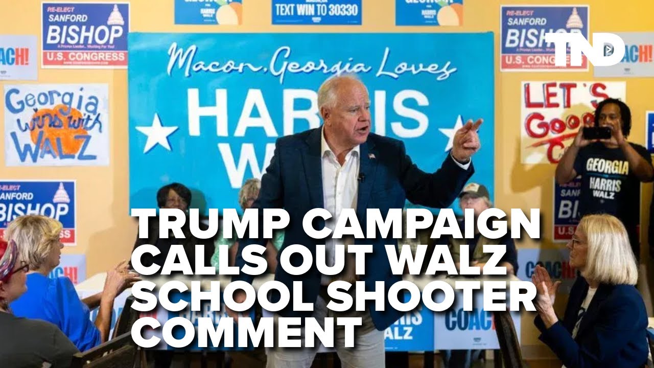 Tump campaign seizes on Walz’ school shooter misstatement