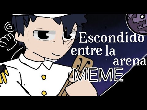 Escondido entre la arena meme original// animated//especial 1k?