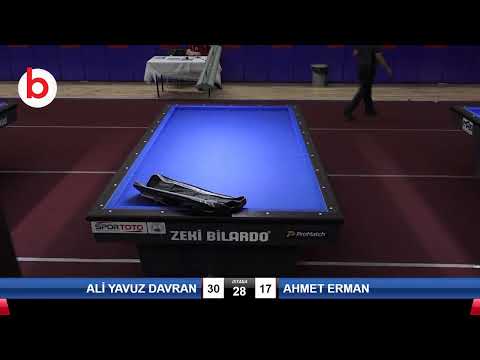 ALİ YAVUZ DAVRAN & AHMET ERMAN Bilardo Maçı - 2019 TÜRKİYE KUPASI 2.ETAP ERKEKLER-5.ÖN ELEME