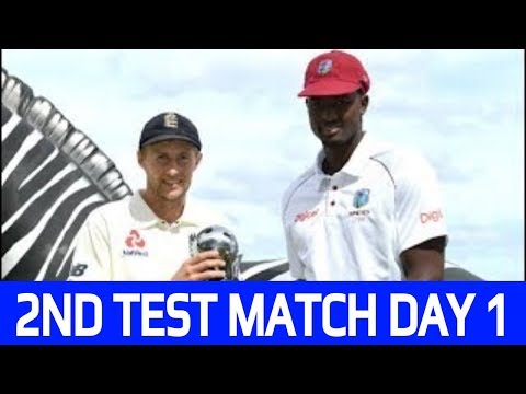 Live Score: West indies vs England 2nd Test day 2 2019 I live Streaming  I WI vs ENG Live Match