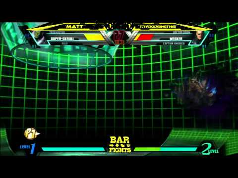 UMVC3 Matt Vs TryDodgingThis Grand Final- BarFights 27/09/2012