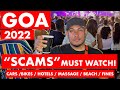 GOA TOURIST SCAMS 2023 IMPORTANT INFO HOTELS PUBS CLUBS CAR BIKE RENTAL MASSAGE GOA VLOG