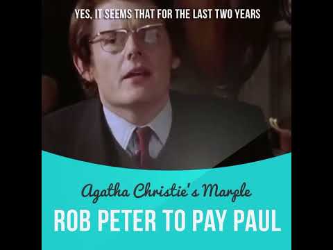 Idiom "Rob Peter to pay Paul" meaning, definition and example video