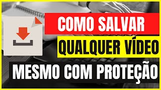 Como gravar a tela e salvar vídeos de qualquer site - Como baixar vídeos de qualquer site Facilmente