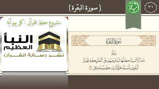 تفسير الآية : 31 من سورة البقرة . image