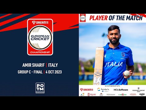 POTM: A.Sharif - ITA vs DEN | Highlights | Dream11 ECC23 | 4 Oct 2023 | ECC23.042